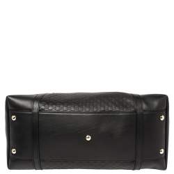 مملوكة مسبقًا Gucci Black Micro Guccissima Leather Nice Satchel