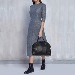 مملوكة مسبقًا Gucci Black Micro Guccissima Leather Nice Satchel