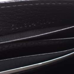 مملوكة مسبقًا Gucci Black Leather Interlocking G Wallet on Chain