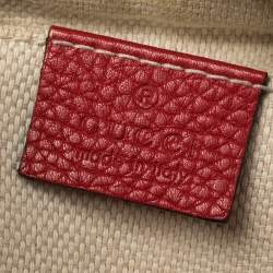 Pre Owned Gucci Red Leather Soho Disco Shoulder Bag