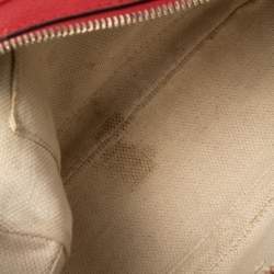 Pre Owned Gucci Red Leather Soho Disco Shoulder Bag