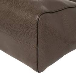 Pre Owned حقيبة غوتشي سوينغ جلد بني صغيرة