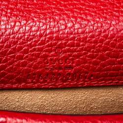 مملوكة مسبقًا Gucci Red Leather Super Mini Dionysus Crossbody Bag