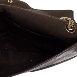 Pre Owned Gucci Purple Leather Limited Edition Tom Ford Dragon Shoulder Bag