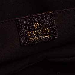 Pre Owned Gucci Purple Leather Limited Edition Tom Ford Dragon Shoulder Bag