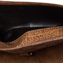 Pre Owned Gucci Brown Guccissima Leather Jackie Continental Wallet