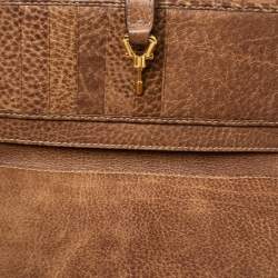 Pre Owned Gucci Brown Guccissima Leather Jackie Continental Wallet