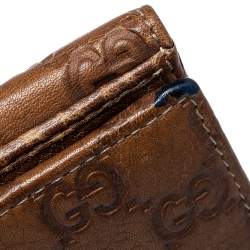 Pre Owned Gucci Brown Guccissima Leather Jackie Continental Wallet