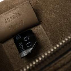 Pre Owned Gucci Beige/Brown GG Supreme Canvas and Suede Medium Dionysus Embellished Shoulder Bag