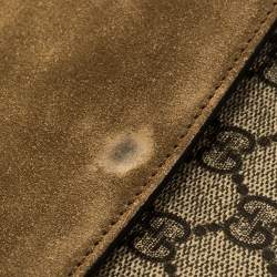 Pre Owned Gucci Beige/Brown GG Supreme Canvas and Suede Medium Dionysus Embellished Shoulder Bag