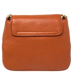 Pre Owned Gucci Burnt Orange Leather Small 1973 Shoulder Bag