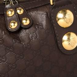 Pre Owned Gucci Brown Guccissima Leather Babouska Heart Tote