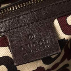 Pre Owned Gucci Brown Guccissima Leather Babouska Heart Tote