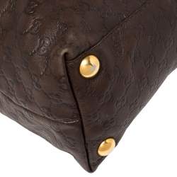 Pre Owned Gucci Brown Guccissima Leather Babouska Heart Tote