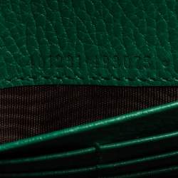 Pre Owned Gucci Green Leather Dionysus Wallet On Chain