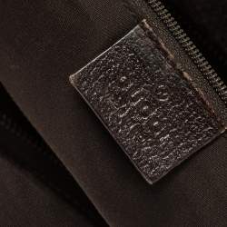 Pre Owned Gucci Beige/Brown GG Canvas and Leather Small Abbey D-Ring Hobo