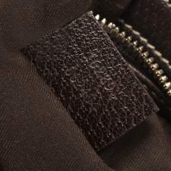 Pre Owned حقيبة غوتشي برينسي كانفاس وجلد جي جي إيبوني/بيج صغيرة