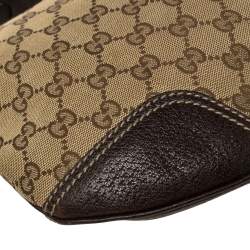 Pre Owned حقيبة غوتشي برينسي كانفاس وجلد جي جي إيبوني/بيج صغيرة