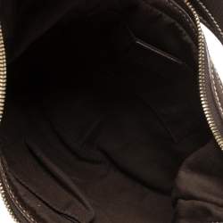 Pre Owned حقيبة غوتشي برينسي كانفاس وجلد جي جي إيبوني/بيج صغيرة