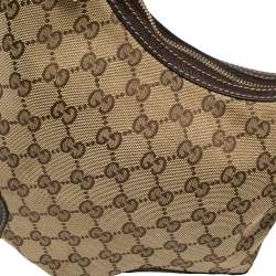 Pre Owned حقيبة غوتشي برينسي كانفاس وجلد جي جي إيبوني/بيج صغيرة