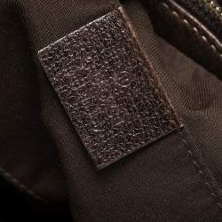 Pre Owned حقيبة غوتشي برينسي كانفاس وجلد جي جي إيبوني/بيج صغيرة