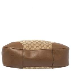 Pre Owned حقيبة غوتشي بري كانفاس وجلد جي جي بيج/بني