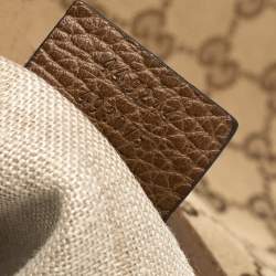 Pre Owned حقيبة غوتشي بري كانفاس وجلد جي جي بيج/بني