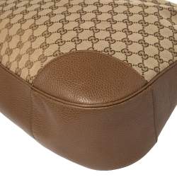 Pre Owned حقيبة غوتشي بري كانفاس وجلد جي جي بيج/بني