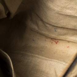 Pre Owned حقيبة غوتشي بري كانفاس وجلد جي جي بيج/بني