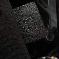 مملوكة مسبقًا Gucci Black GG Canvas and Leather Pelham Studded Hobo