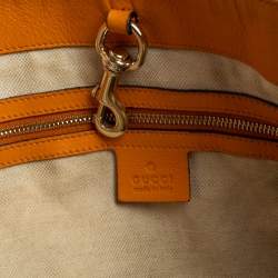 Pre Owned Gucci Orange Microguccissima Leather Nice Tote
