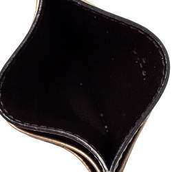 Pre Owned Gucci Metallic Beige Microguccissima Leather Card Holder