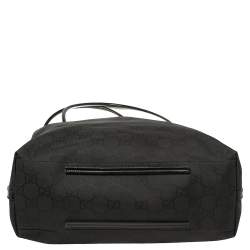 مملوكة مسبقًا Gucci Black GG Nylon Large Gifford Shopper Tote