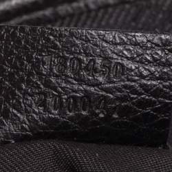 Pre Owned Gucci Black GG Canvas and Leather Front Pocket Vertical Tote