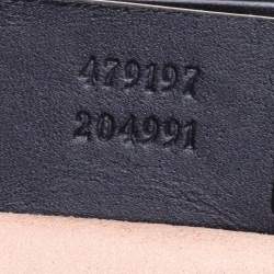 Pre Owned Gucci Beige/Black GG Supreme Canvas and Leather Padlock Bee Tote