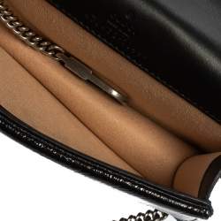 Pre Owned Gucci Blue GG Velvet Super Mini Dionysus Crossbody Bag