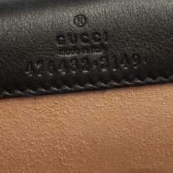 Pre Owned Gucci Blue GG Velvet Super Mini Dionysus Crossbody Bag