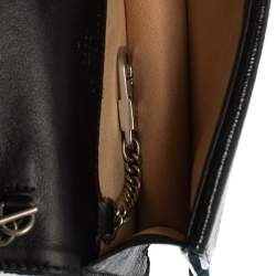 Pre Owned Gucci Blue GG Velvet Super Mini Dionysus Crossbody Bag