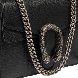 مملوكة مسبقًا حقيبة كتف غوتشي ميني ديونيسوس جلد سوداء