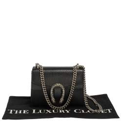 مملوكة مسبقًا حقيبة كتف غوتشي ميني ديونيسوس جلد سوداء