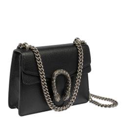 مملوكة مسبقًا حقيبة كتف غوتشي ميني ديونيسوس جلد سوداء