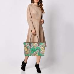 Pre Owned حقيبة شوبر غوتشي بينغال تايغر كانفاس جي جي سوبريم مقوى متعدد الألوان وجلد