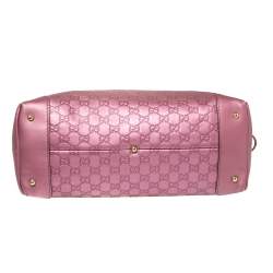 مملوكة مسبقًا حقيبة غوتشي دوم هارت بت يد علوية غوتشيسيما متوسطة جلد وردي ميتالك