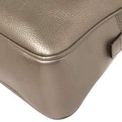 مملوكة مسبقًا Gucci Metallic Beige Leather Small Soho Chain Shoulder Bag