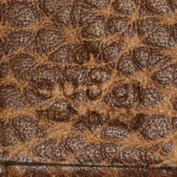 Pre Owned Gucci Beige GG Canvas and Leather French Flap Wallet