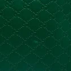 مملوكة مسبقًا Gucci Green Guccissima Leather Top Zip Hobo