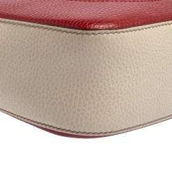 مملوكة مسبقًا Gucci Beige/Burgundy Leather Soho Camera Crossbody Bag