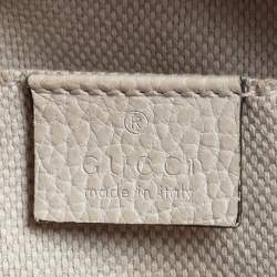 مملوكة مسبقًا Gucci Beige/Burgundy Leather Soho Camera Crossbody Bag