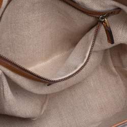 Pre Owned Gucci Ombre Brown Leather Jackie Bucket Bag