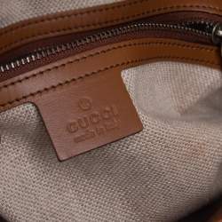 Pre Owned Gucci Ombre Brown Leather Jackie Bucket Bag